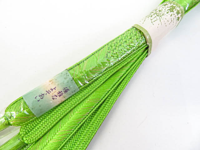 リサイクル　和装小物　帯締め　平組　金糸